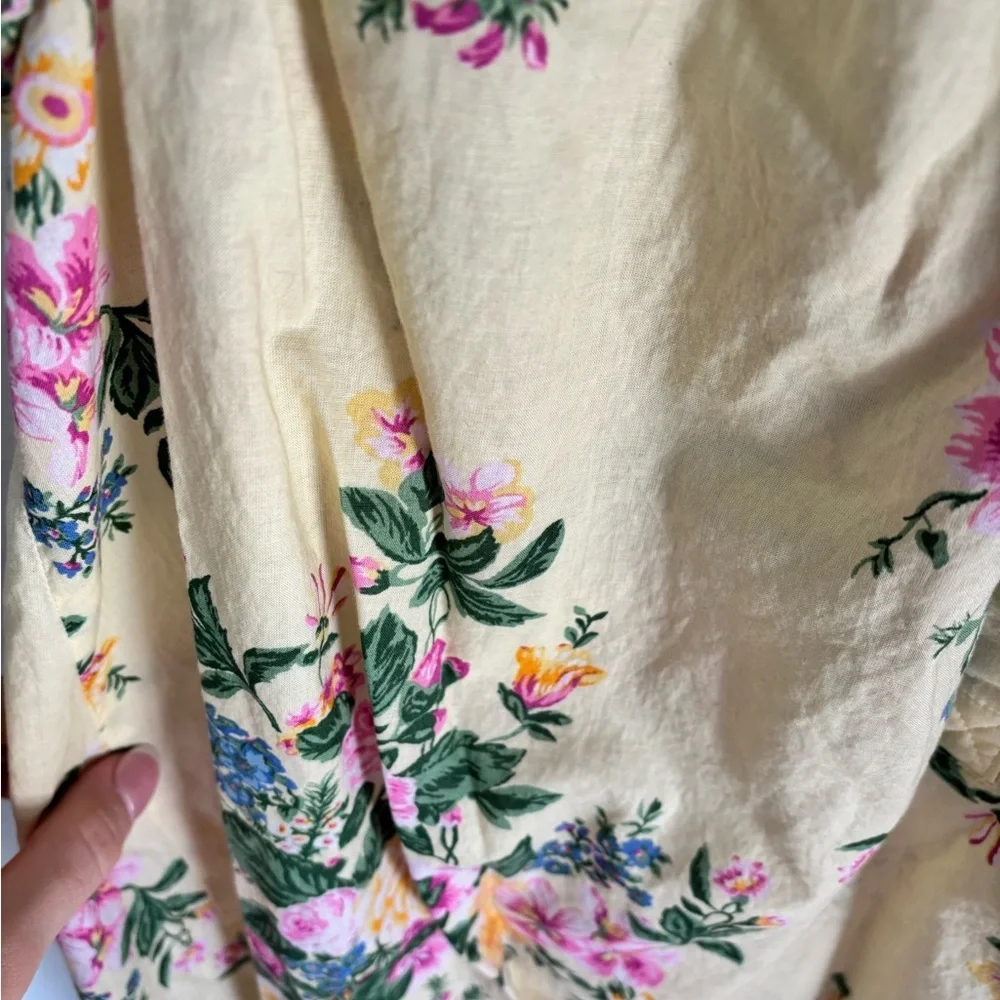 Cottagecore Adonna Floral Button-Down Nightgown 100% cotton in size small - Picture 6 of 11